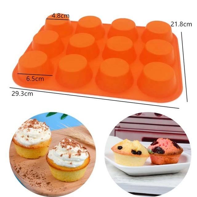 Круглые формы для выпечки, силиконовая форма для выпечки, форма для выпечки, торта, форма для кексов, кексов, пончиков, силиконовая форма для мыла, инструменты для шоколада