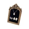 Handmade Jewelry Display Bust Model Flower pattern Desktop Necklace Mannequin  Countertop