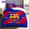 Постельное белье с узором ФК Барселона Домашний декор Подарок на день рождения (1 пододеяльник + 2 наволочки, без наполнителя)