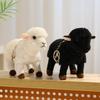 Игрушки из плюша в виде овец, мягкие набивные стоячие куклы-овечки, подвески, милые нежные брелоки, украшения для сумок, подарок для детей