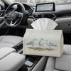 2D Flat 1pc Minimalist Natural Illustration Tissue Box Multifunctional, Bird Seagull Soft Neutral Suitable for Home, Parties, And Car Decoration. This