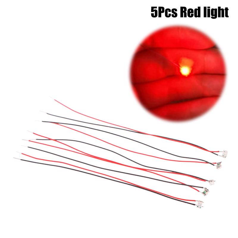 5 шт. 0805 Мигающий светодиод SMD лампа Проводной микро светодиод Предварительно припаянный чип Мини проводная лампа для железнодорожной модели Игрушка Сделай сам Детали модели автомобиля