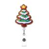 Pink Santa Christmas Badge Holder Santa Claus Badge Reel Funny Retractable Badge Reel  Office