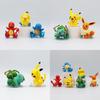 Bulbasaur Psyduck Charmander Squirtle Eevee Model Doll Ornament Set