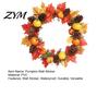 Autumn Wall Decals for Home Decor Thanksgiving Day Sticker, Pumpkin/Pinecone/Leaf Print Garland Shape Removable Window Glass Waterproof PVC