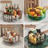 Вращающийся стеллаж для хранения вещей, вращающийся на 360 градусов, органайзер для косметического комода, кухонный шкаф для кладовой, тщеславие