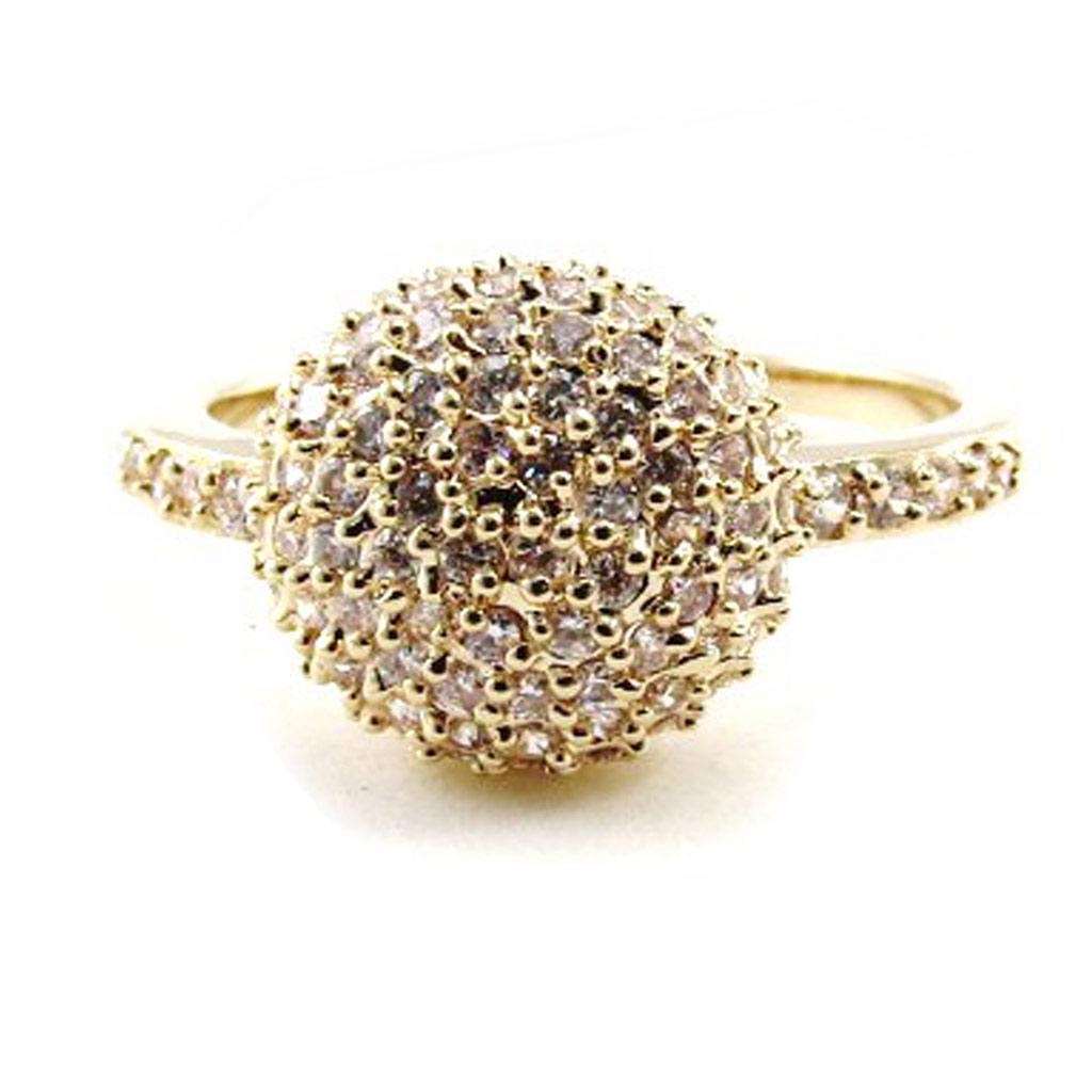 White Gold Plated 'Goddess' Ring