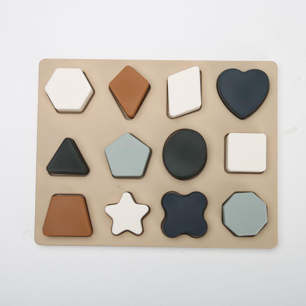 Игрушка для познания формы, детская геометрическая равная панель, панель для ручки, панель из силикагеля, учебное пособие