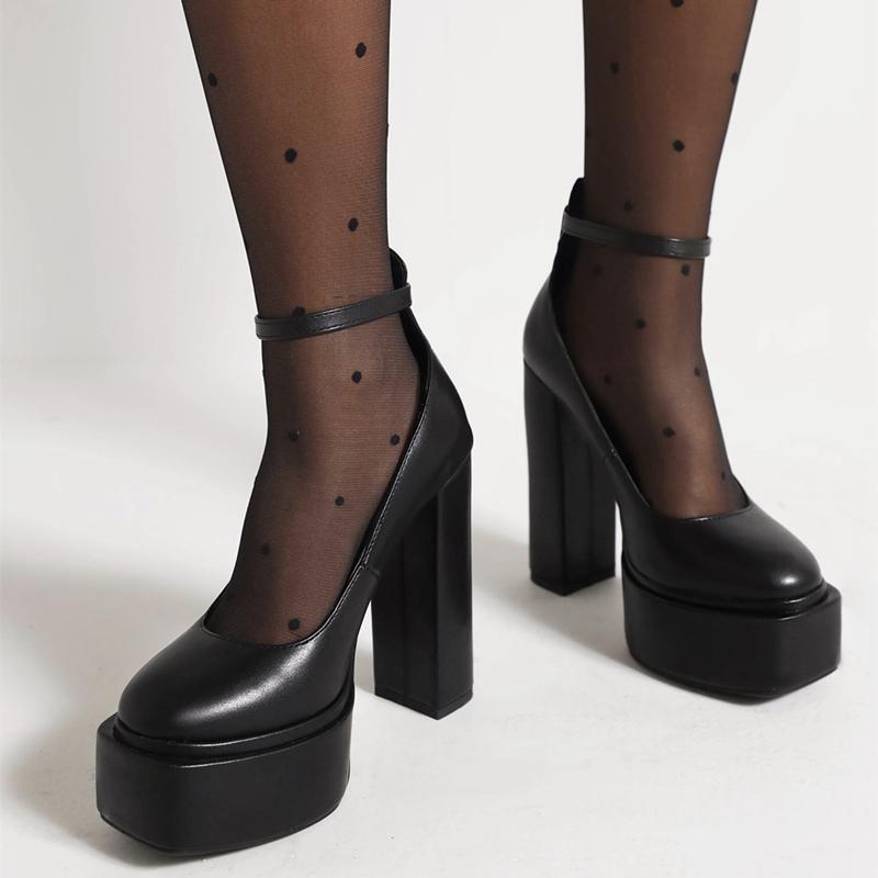 Туфли-лодочки на платформе с высоким каблуком, женские, с ремешком, черные, розовые, белые, женские, на каблуке, для вечеринок, свадеб, танцев, стриптиза, женские, большого размера