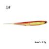 5pcs/pack 90mm  PVC Needle Tail Soft Plastic Lures with Tube