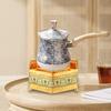 Stainless Steel Turkish Warmer Coffee Pot Butter Milk Stovetop Teapot Boiling Tea