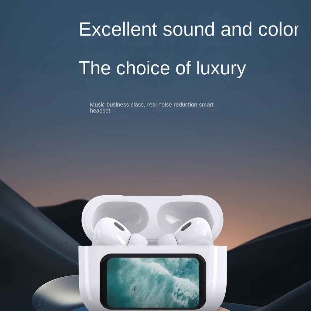 2024 Новые беспроводные наушники с активным шумоподавлением Bluetooth 5.3, всплывающие спортивные наушники-вкладыши, многоязычная гарнитура с цифровым дисплеем и управлением