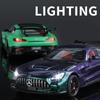 1/24 Mercedes Benzs AMG GT Alloy Miniature Car Diecast Metal Scale Model Car Sound and Light Collection Children Toy Vehicles Gifts