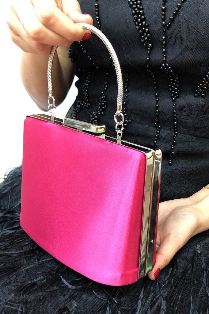 Women's Stylish and Useful Evening Dress Bag Women's Satin Black Evening Dress Clutch Portfolio Ladies Bag