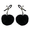 Pompom Anal Plug & Nipple Clamps - Unisex SM Training Toy with Lighted Plug