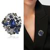 Brooch Bohemian Style Inlaid Faux Crystal Luxury Classic Temperament Versatile Large Glass Faux Crystal Brooch Jewelry