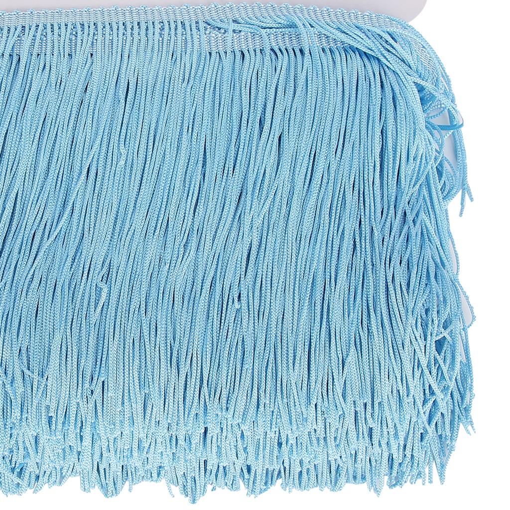 10 ярдов 14 см Длинная бахрома Латинское платье Кисточки Полиэстер Кружевная отделка Лента Шитье Сцена DIY Занавеска Аксессуары для одежды