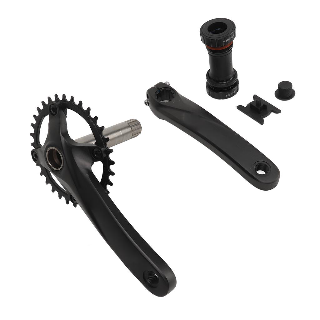 Кривошипная система для горного велосипеда 32T Полая Интегрированная Алюминиевый сплав Одинарная Звездочка Цепная передача Кривошипная система