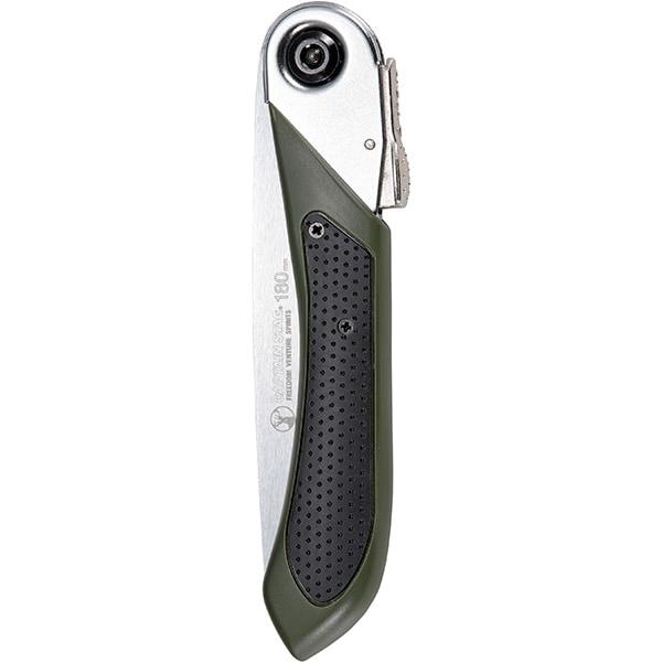 Captain Stag Captain Stag Um 14 [складная пила для полевых работ, длина полотна 180 мм, с функцией блокировки, темно-зеленая]