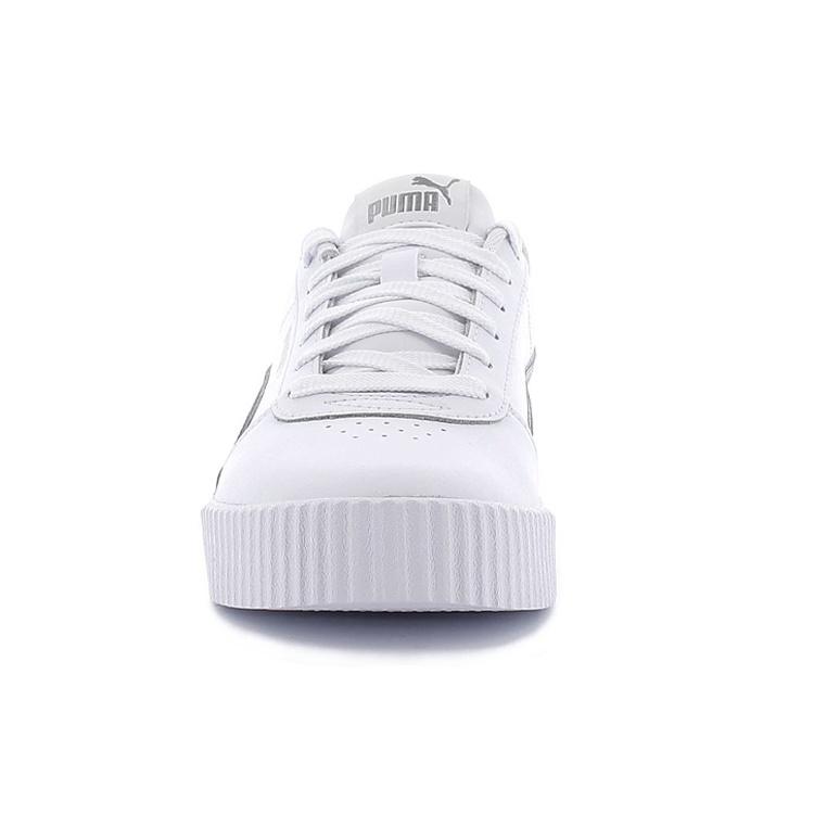 (WMNS) PUMA Carina Leather 'Белый Серый' Женские 370325-18