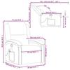 VidaXL Reclining Massage Armchair, Relaxation Chair with Backrest and Footrest, Reclining Seat, TV Armchair, 371786