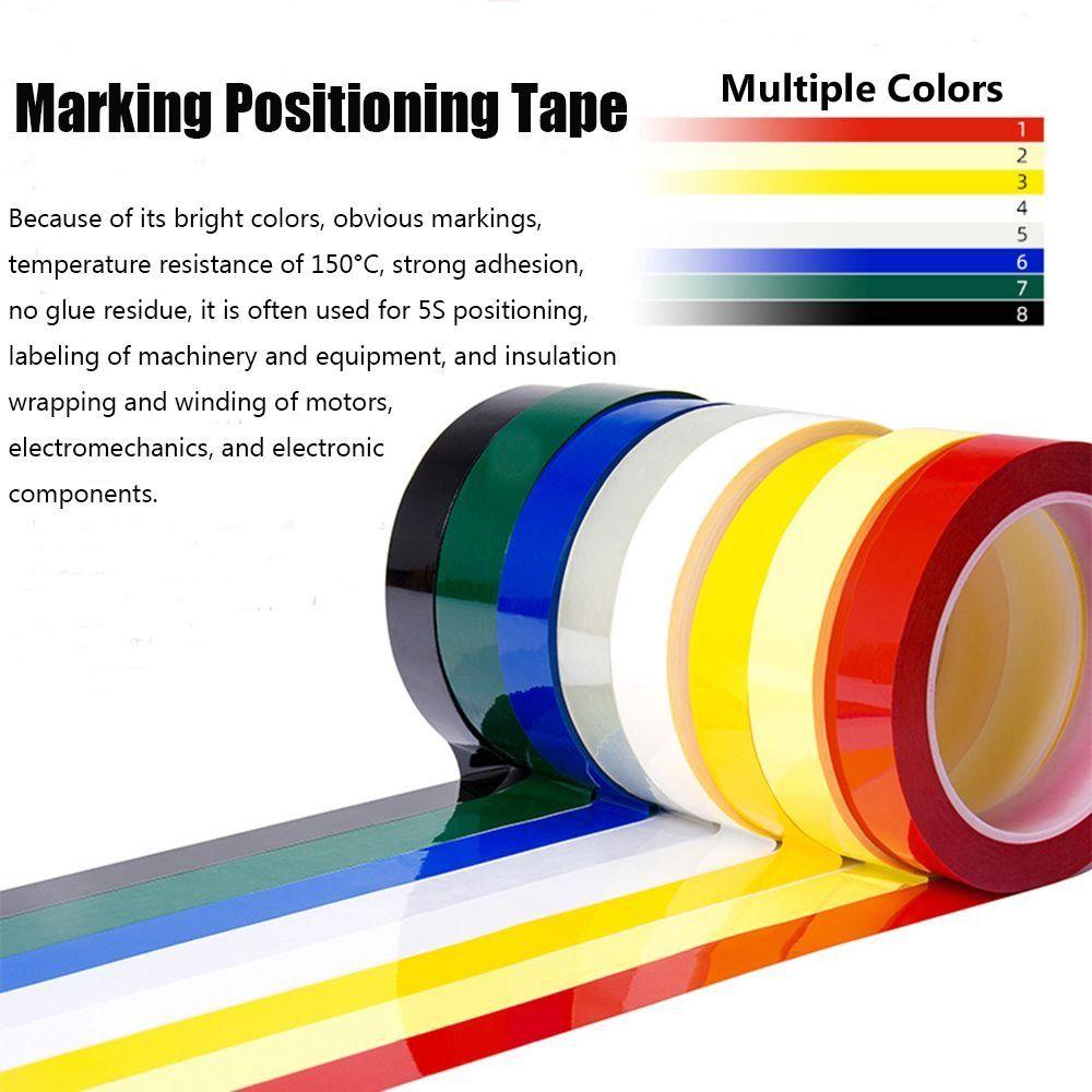 3/5/8/10mm Width Marking Tape 66 Meters Mylar Tape High Insulate Marker Line Tape