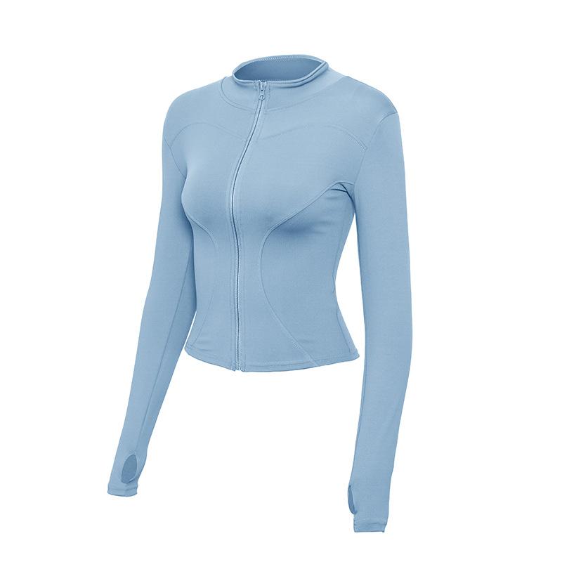 Yoga clothes, tops, professional running sports outdoor jackets, quick-drying fitness clothes, women's Pilates training clothes