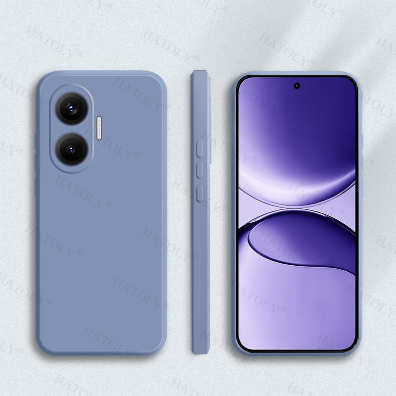 Для Xiaomi Poco F7 Чехол-накладка Poco F7 Pro F7 Ultra Противоударный Мягкий Жидкий Силиконовый Чехол Конфетного Цвета Для Чехла Poco F7