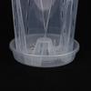 Root Control Transparent Flower Pot With Tray For Phalaenopsis Orchid Planting