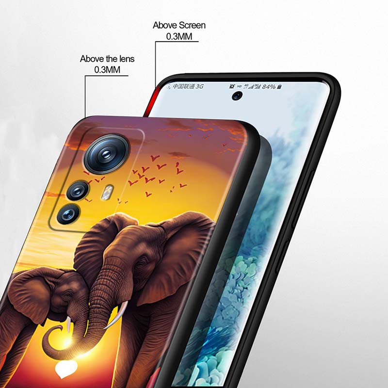 Мультяшные Аниме Животные Для Xiaomi Mi 15 14 13 13T 12 12T 12S 11 11i 11T Pro Ultra Lite 5G Черный Мягкий Чехол Для Телефона