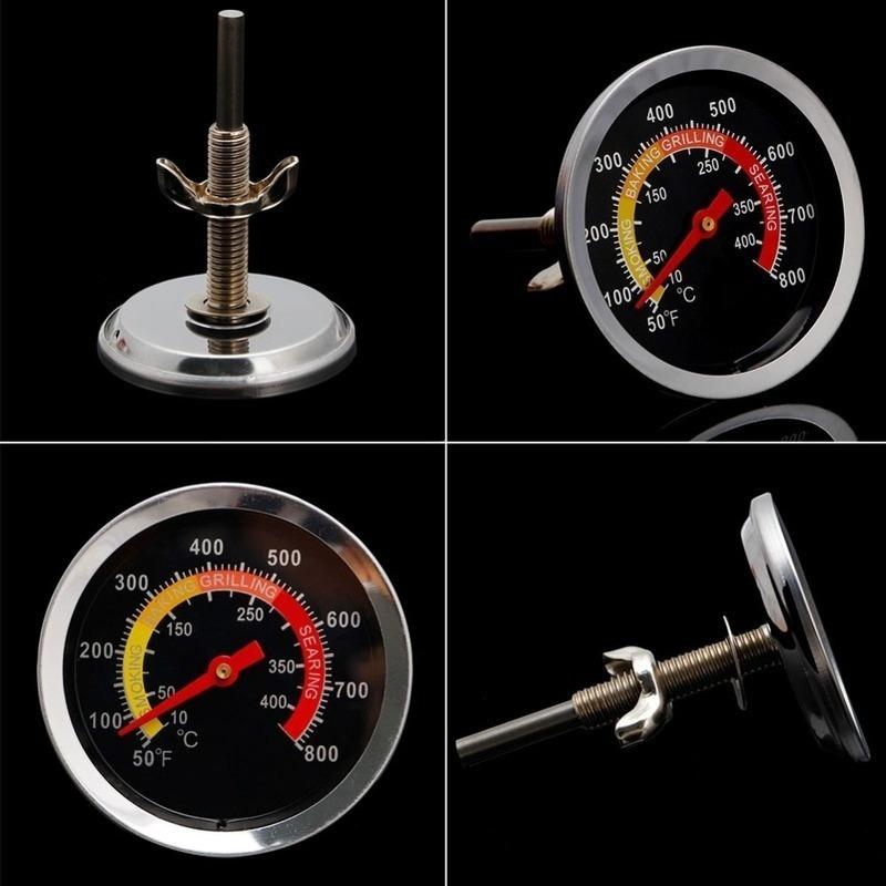 Brand New Thermometer Stainless Steel BBQ Smoker BBQ Thermometer 10-400 Celsius