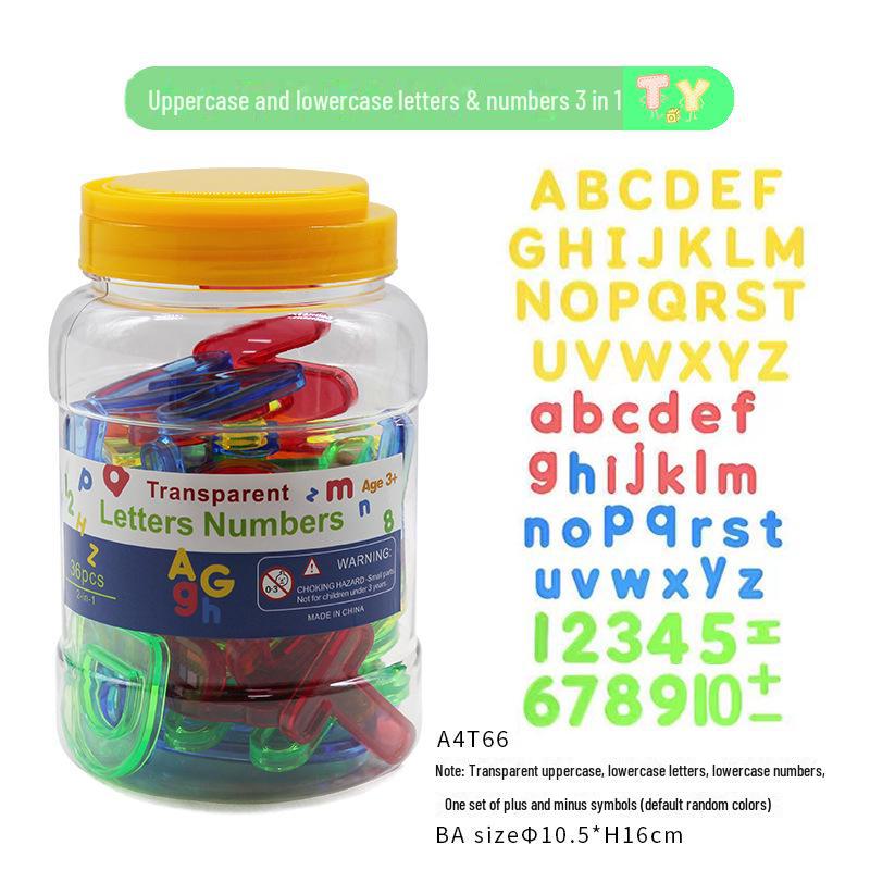 Прозрачные радужные заглавные буквы развивающие игрушки для раннего обучения по Монтессори