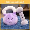 Adorable Plush Kettlebell And Dumbbell Toy Figurines Perfect For Gym Decor And Gifts