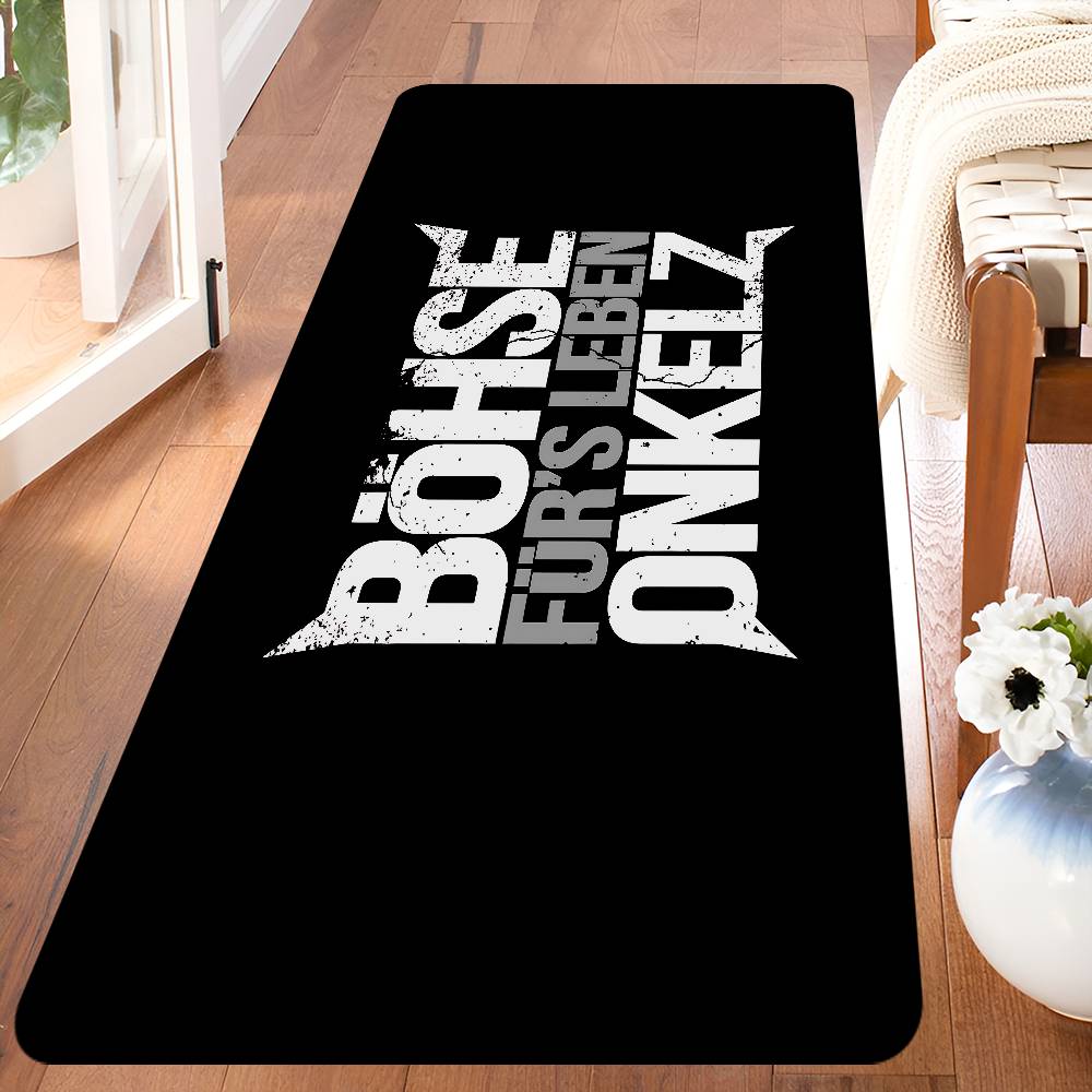 G-Germany B-Bohse O-Onkelz Hallway Carpet Washable Non-Slip Living Room Sofa Chairs Area Mat Kitchen Doormat Area Rug