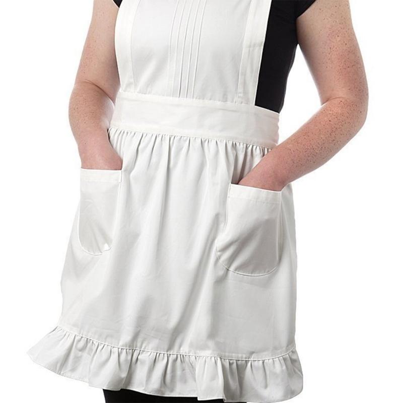 Woman Apron Cooking Aprons Maid Apron Ruffle Apron Kitchen Aprons Waitress Apron Work Apron for Cooking Baking Serving