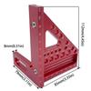 3D Измерительная линейка с несколькими углами и штифтом, Алюминиевый угольник-треугольник для разметки, Столярный квадрат, Угломер
