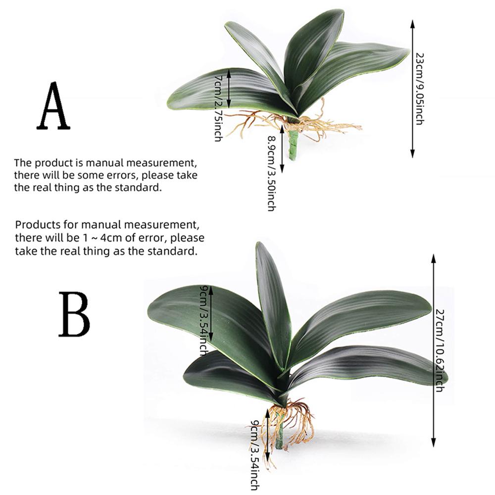 Искусственный Фаленопсис Имитация Лист Орхидеи-бабочки Реалистичные Листья Орхидеи Цветочное Растение Украшение для Дома Ландшафтный Дизайн