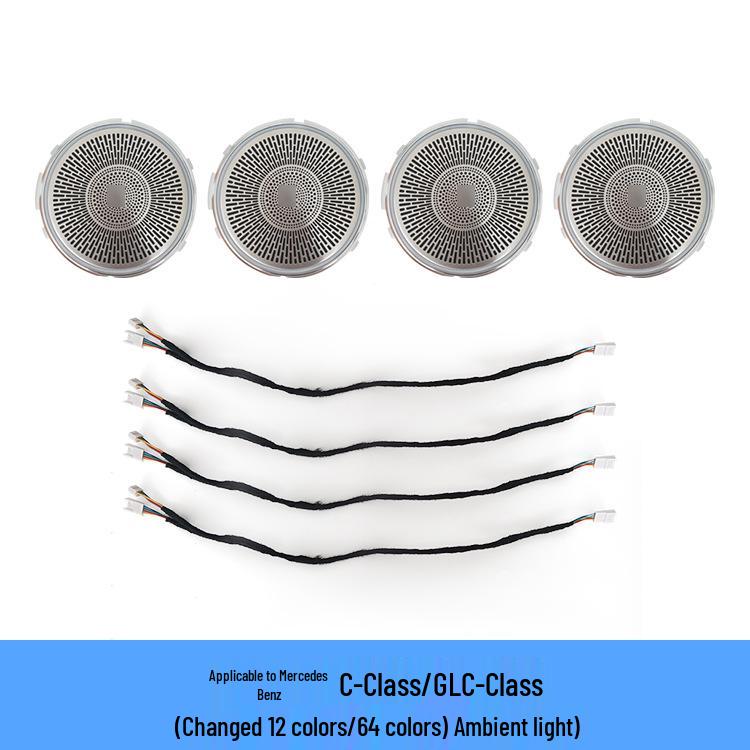 Модернизация подсветки салона Mercedes-Benz для C-класса, GLC-класса, E-класса - Светящаяся накладка на динамик.