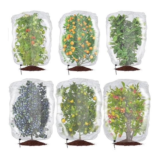 Сетчатый чехол для защиты от насекомых, сетчатые сумки для фруктовых деревьев с застежкой-молнией, защитная сетка от насекомых и птиц для фруктовых овощей, деревьев, кустов, цветов