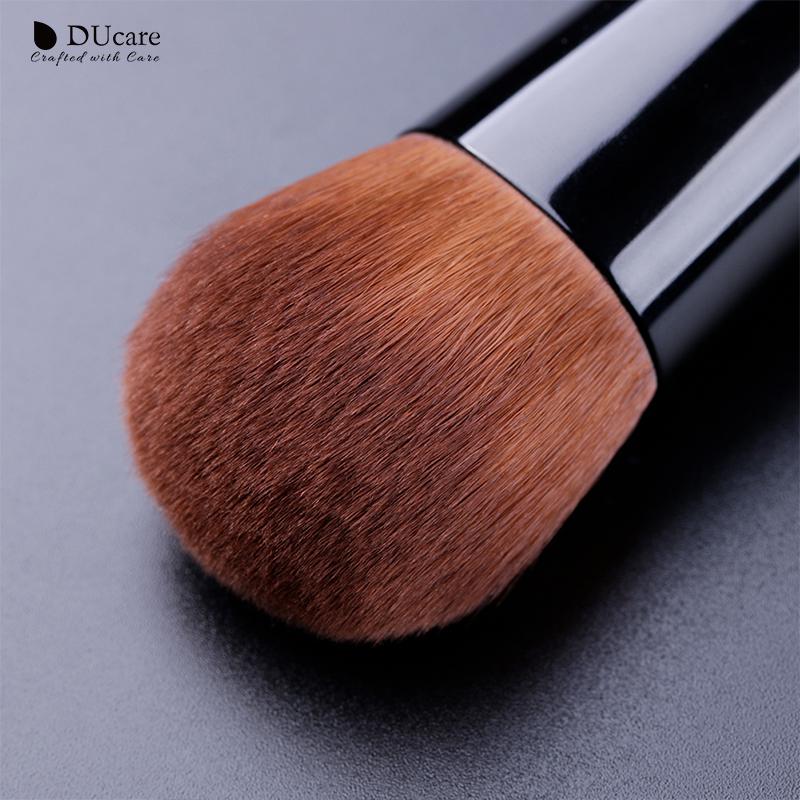 DUcare 1pcs Professional Foundation Brush Black Makeup Brush Powder Face Brush with Box Make Up Brushes Beauty Essential Tools