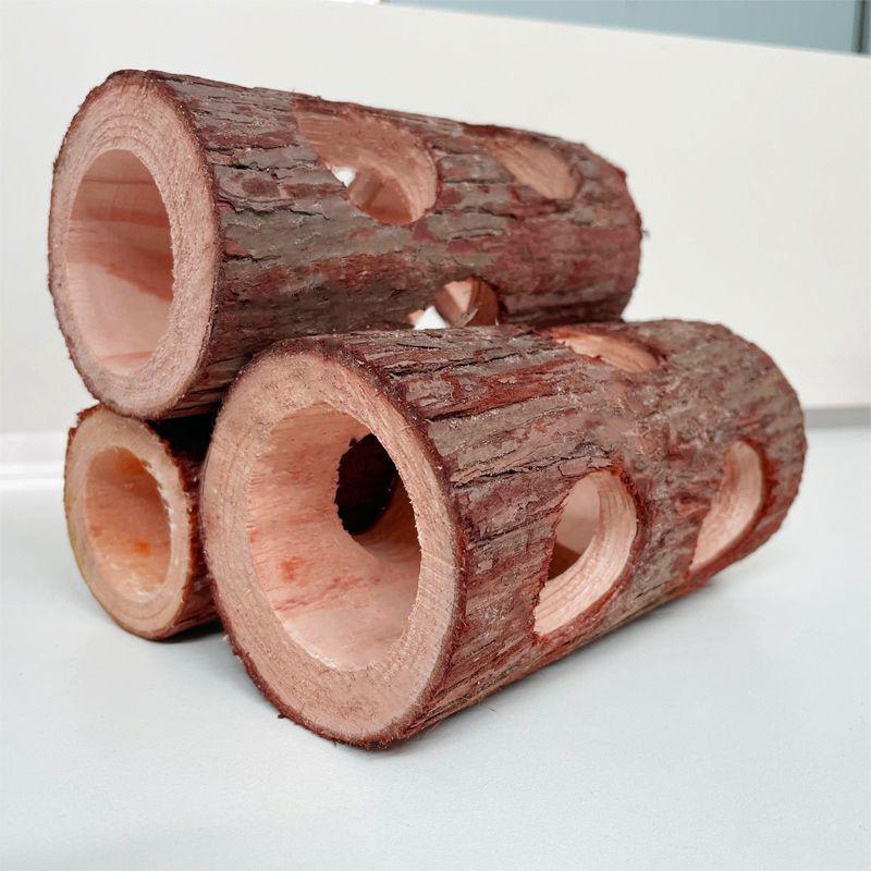 Golden Hamster Solid Wood Tunnel Exercise Toy