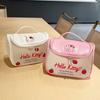 Hello Kitty Waterproof Pvc Makeup Bag With Large Capacity For Daily Use Girls