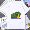Harajuku Style Funny Cartoon Pepe Frog Emote Graphic Printed T Shirt Short Sleeve Tshirt Loose Streetwear Hipster Soft Unisex Tees