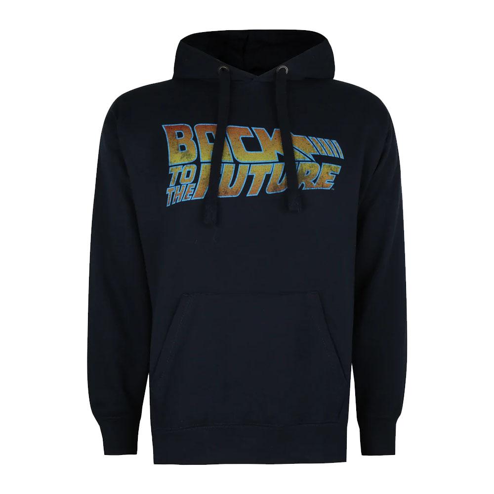 Back To The Future Mens Logo Hoodie