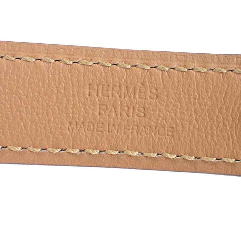 HERMES   ремень бежевый/Этуп Epsom Женский