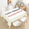 Customized Tablecloth Table Cover Cloth for Wedding Party Home Decor Rectangle Your Photo Image Logo Personalized Tablecloth