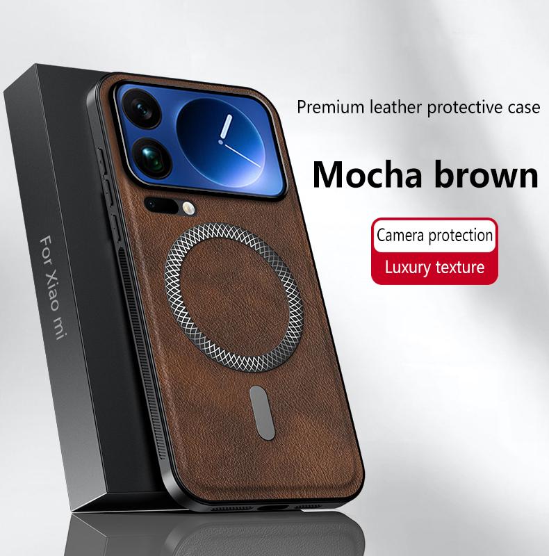 For Xiaomi 17 17 Pro 17 ProMax Leather Full-cover Magnetic Waterproof Shockproof Fingerprint Phone Case