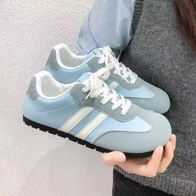 Осенние женские туфли цвета «озеро голубое» на плоской подошве, ультралегкие и удобные, универсальные, женские повседневные туфли