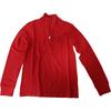 Polo Толстовка Весна-Лето 2024 Однотонная Стойка Воротник Полузастежка Молния Длинный Рукав Детские топы Красный 323953023-006