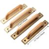 Bronze Colour Solid Wood Cabinet Handle Decorative Cabinet Pull Retro Pull Handle  Wardrobe